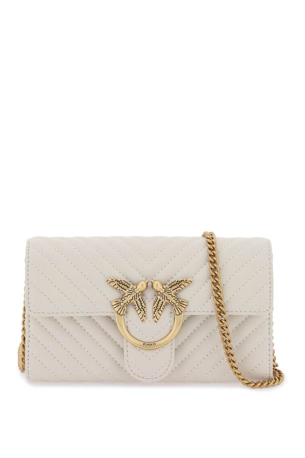 Pinko Women's Mini Love Bag One in Bianco | 100062A0GK