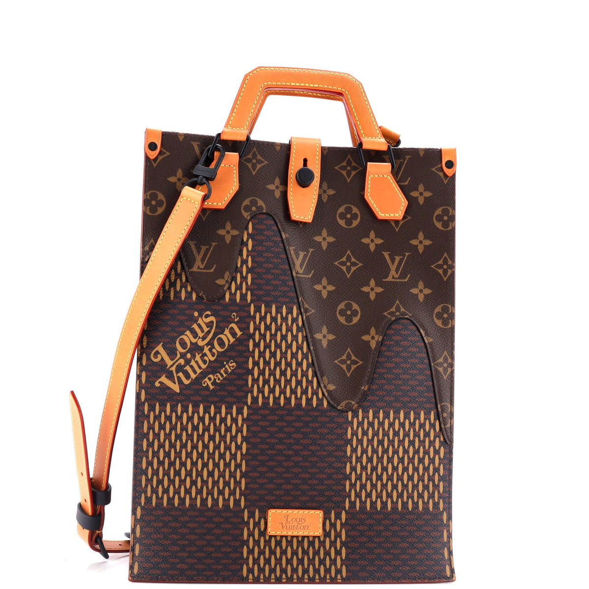 Louis Vuitton Nigo Tote Limited Edition Giant Damier and Monogram Canvas Mini
