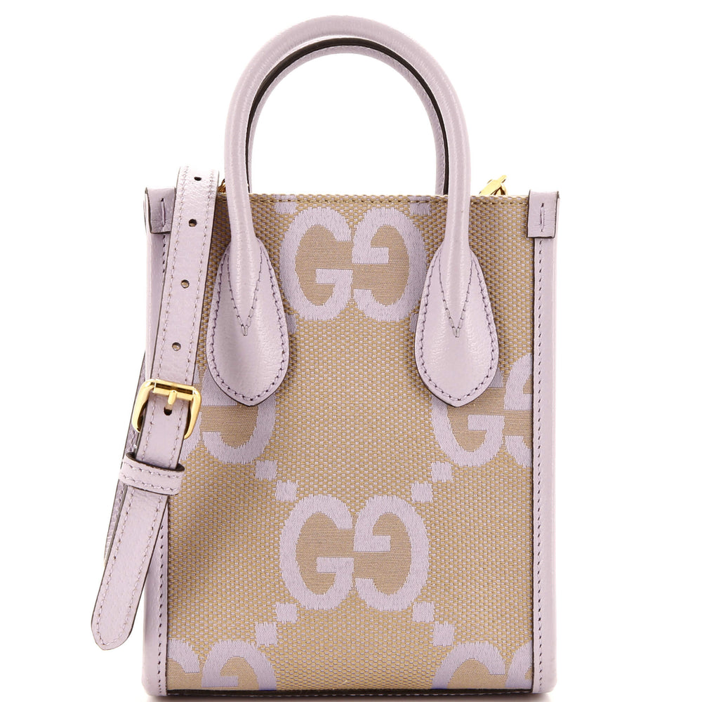 GUCCI Vertical Tote Jumbo GG Canvas Mini