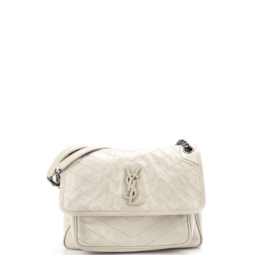 Niki Chain Flap Bag Matelasse Chevron Leather Medium