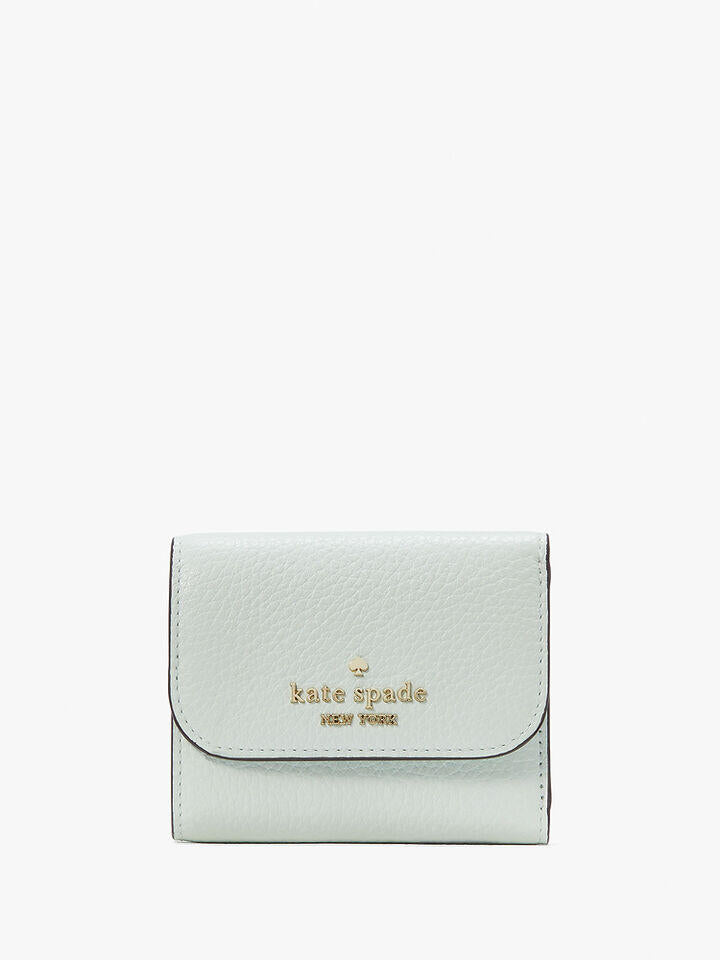 Kate Spade Au Leila Pebbled Leather Small Trifold Wallet