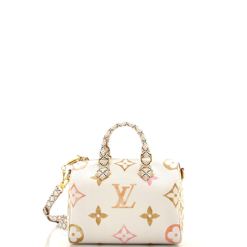Speedy Bandouliere Bag By The Pool Monogram Watercolor Giant 25