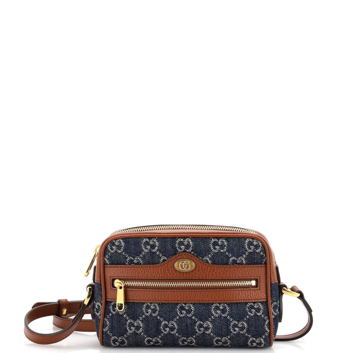 Gucci GUCCI Ophidia Shoulder Bag GG Denim Mini