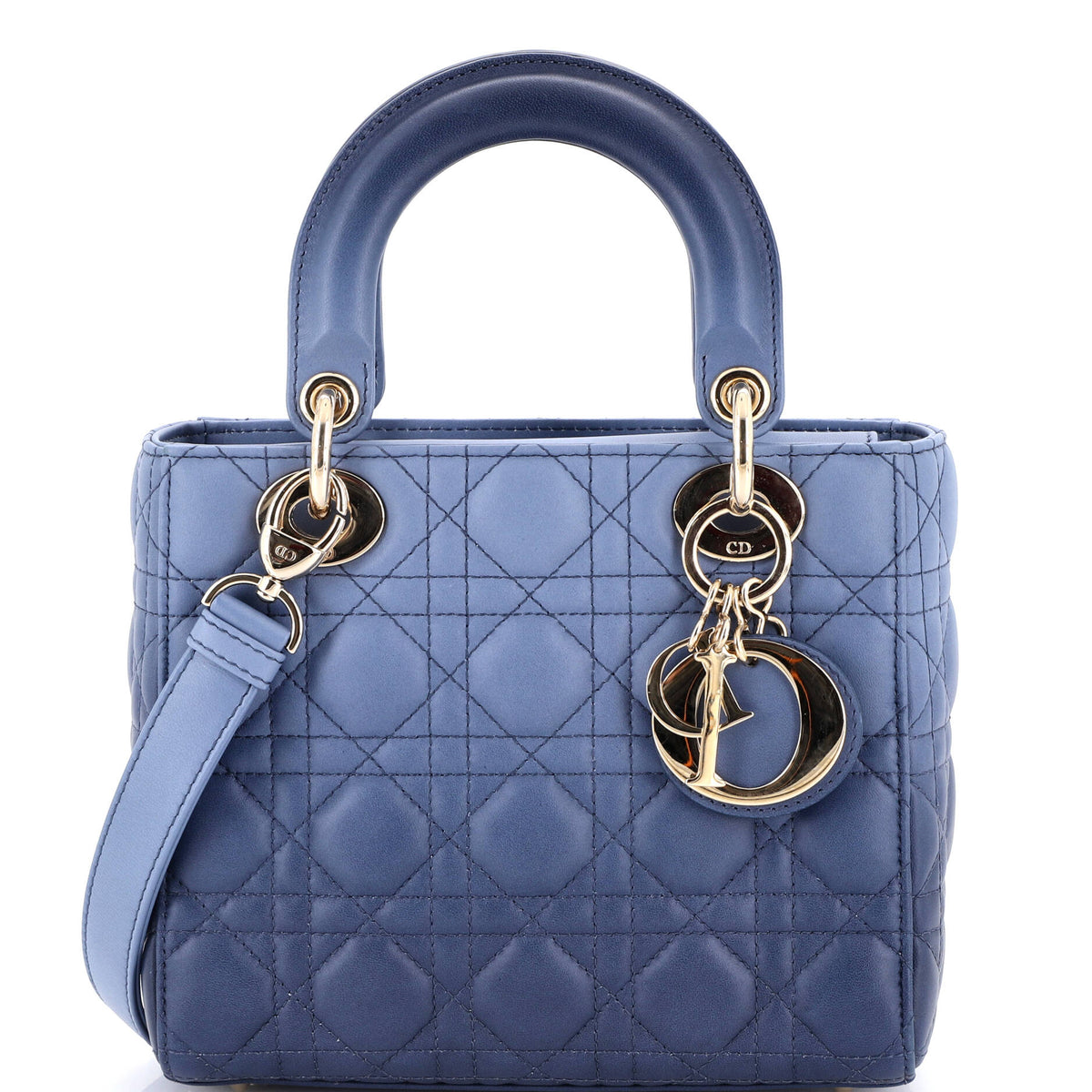 Christian Dior Lady Dior Bag Cannage Quilt Gradient Lambskin Medium