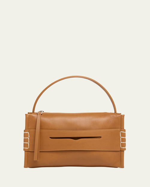Penny Loafer Leather Top-Handle Bag