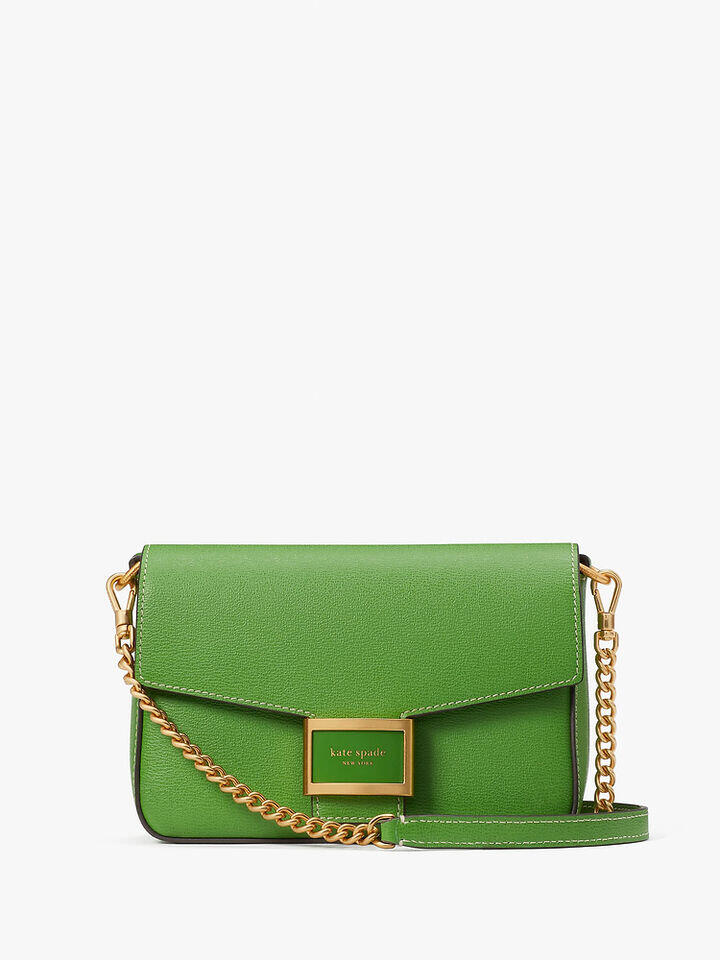 Kate Spade Au Katy Textured Leather Flap Chain Crossbody