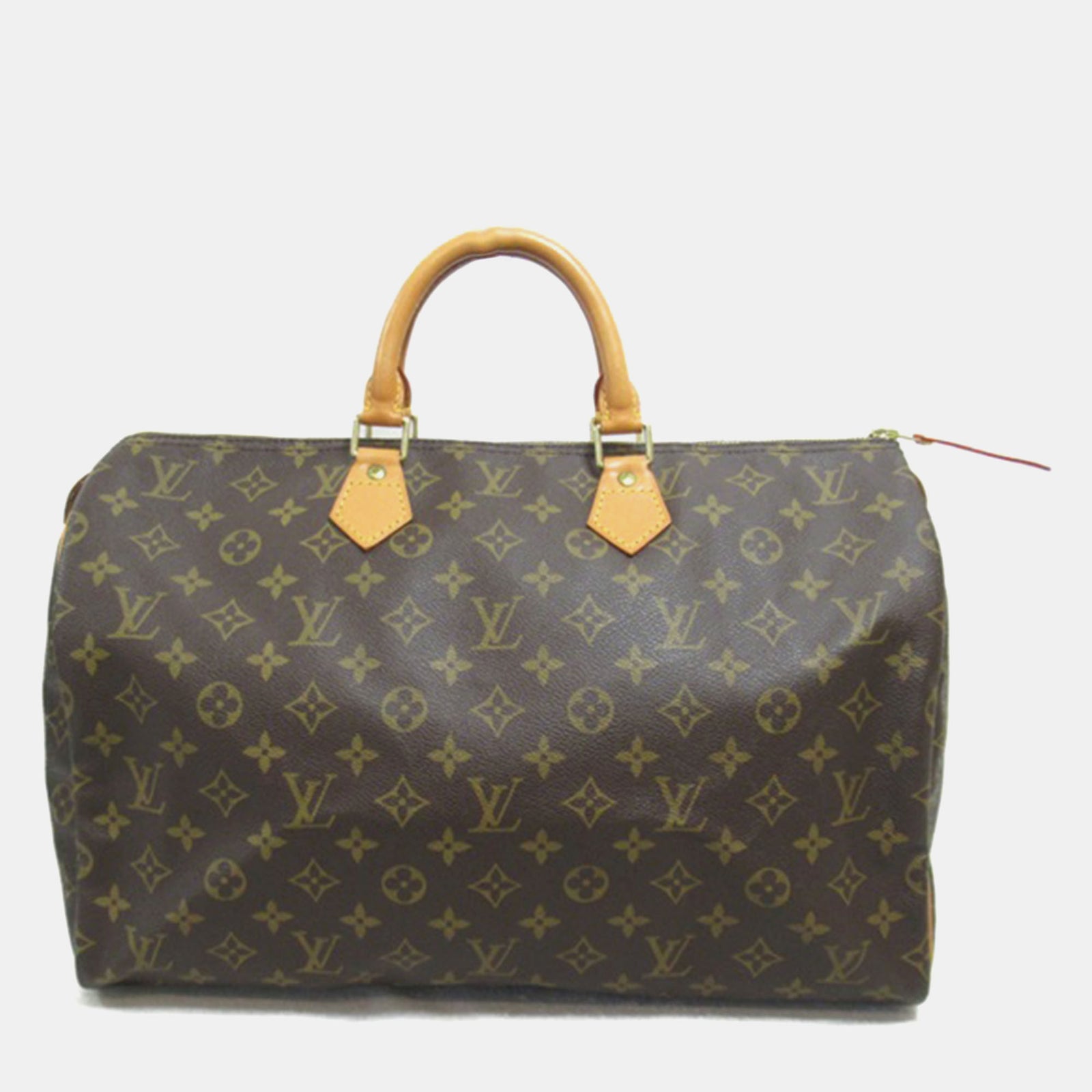 Louis Vuitton Braune Speedy 40 Umhängetasche aus Canvas mit Monogramm