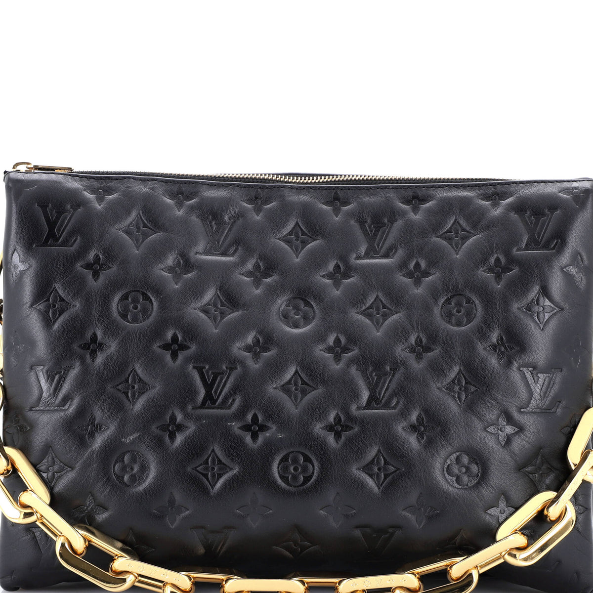 Louis Vuitton Coussin Bag Monogram Embossed Lambskin MM