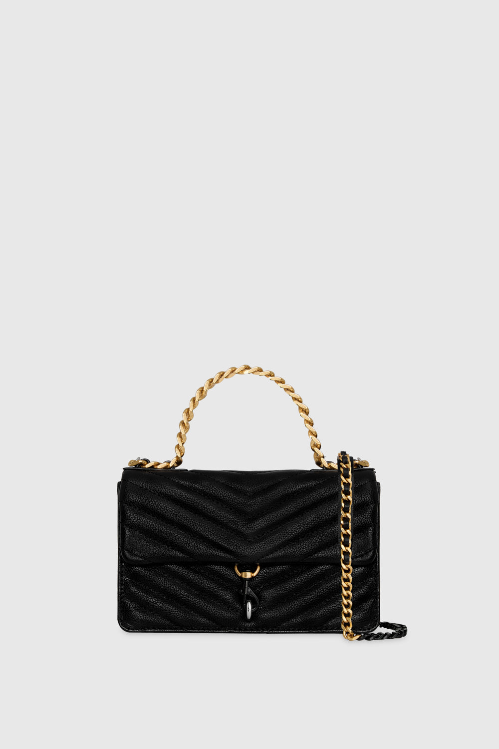 Rebecca Minkoff Edie Mini Crossbody On A Chain Bag In Black