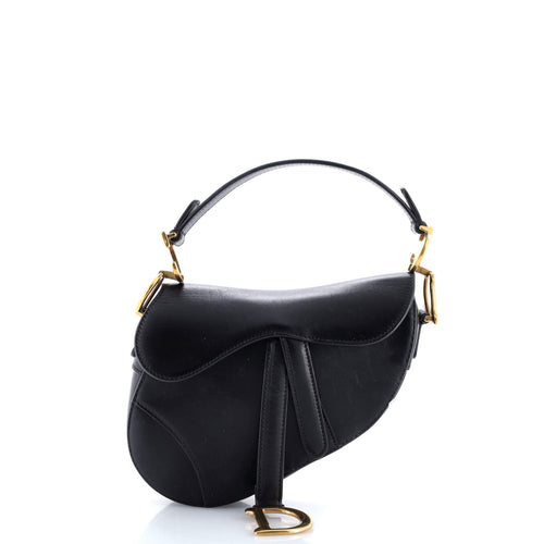 Saddle Handbag Leather Mini