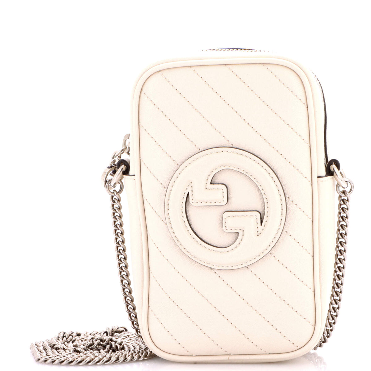 Gucci GUCCI Blondie NM Crossbody Bag Diagonal Quilted Leather Mini