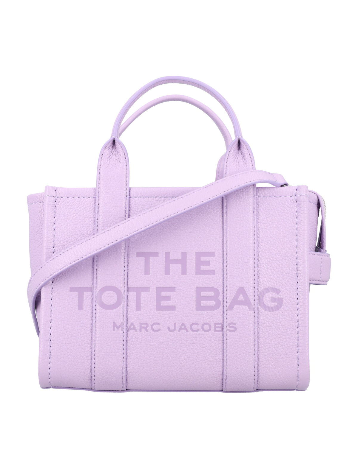 Marc Jacobs Women's The Leather Small Tote Bag in Wisteria | 24AH009L01SP21 Color 545