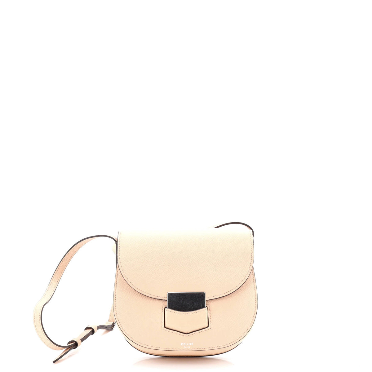 Celine CELINE Trotteur Crossbody Bag Grainy Leather Small