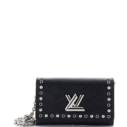 Twist Chain Wallet Studded Epi Leather