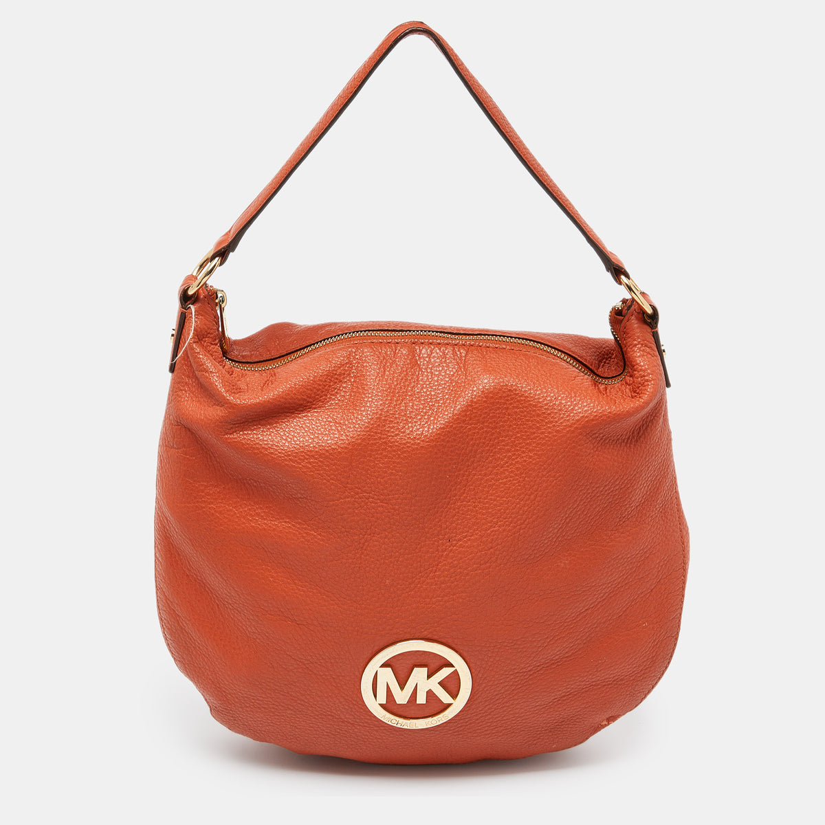 Michael Kors Orange Leather Hobo
