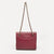 Burgundy Leather Fleming Shoulder Bag