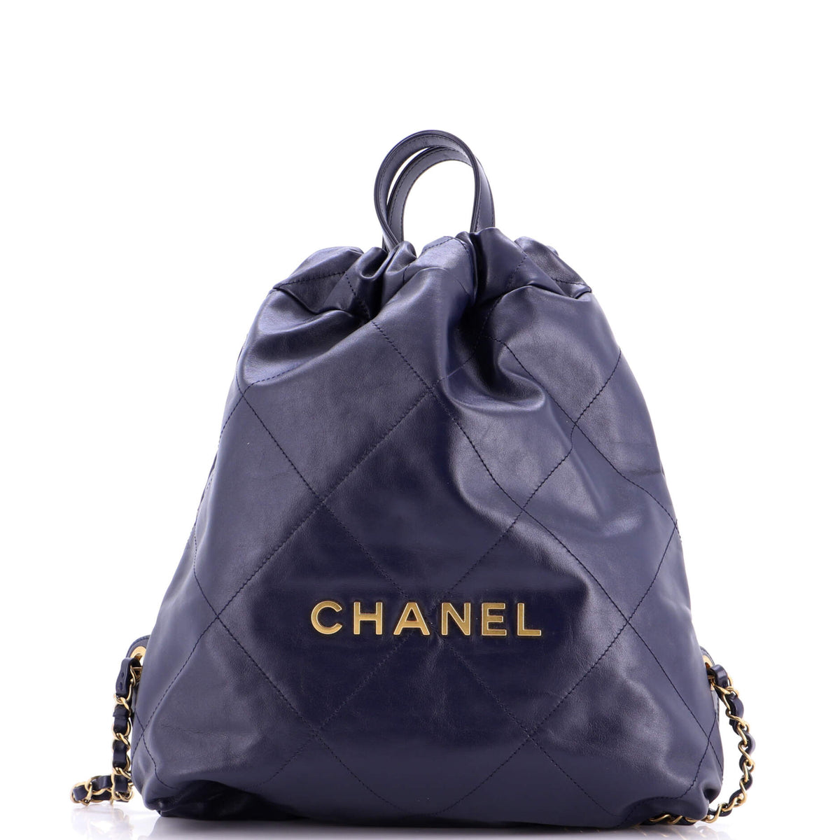 Chanel CHANEL 22 Chain Backpack Quilted Calfskin Medium