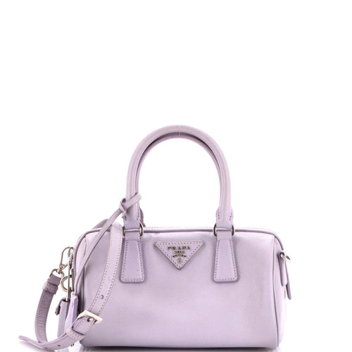 PRADA Lux Convertible Boston Bag Saffiano Leather Small