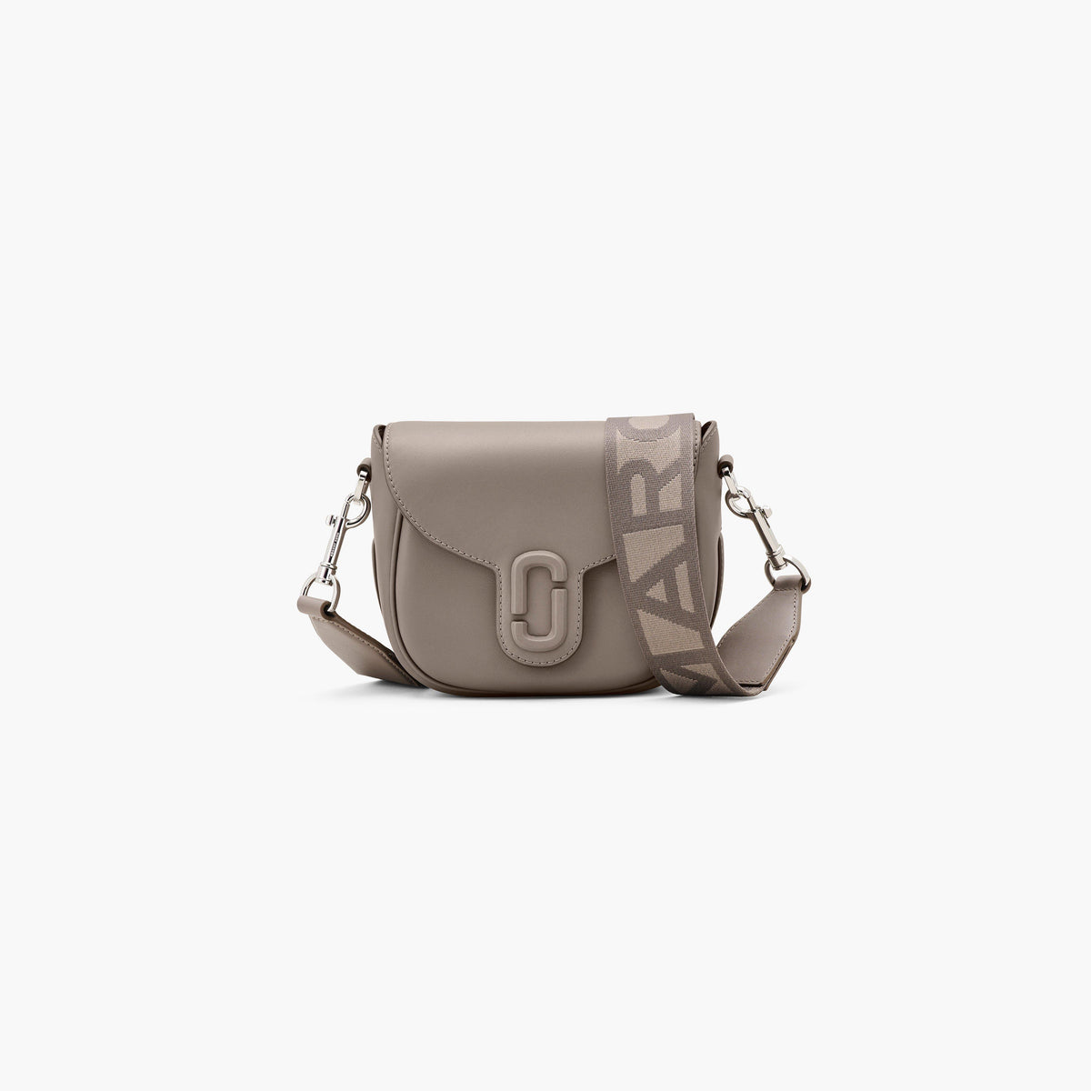 Marc Jacobs The Covered J Marc Saddle Bag in Cement