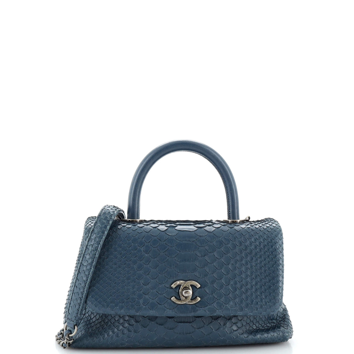 Chanel CHANEL Coco Top Handle Bag Python Mini