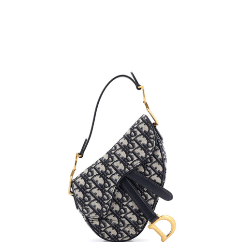 Saddle Handbag Oblique Canvas Mini
