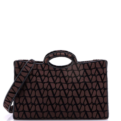 VALENTINO GARAVANI Le Troisieme Tote Toile Iconograph Fabric Medium