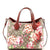 GUCCI Signature Fold Over Tote Blooms Print GG Coated Canvas Medium