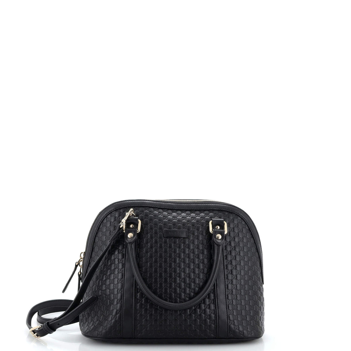 Gucci GUCCI Convertible Dome Satchel (Outlet) Microguccissima Leather Medium