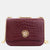 Bordeaux Leather LaetitiaClassic Handbag