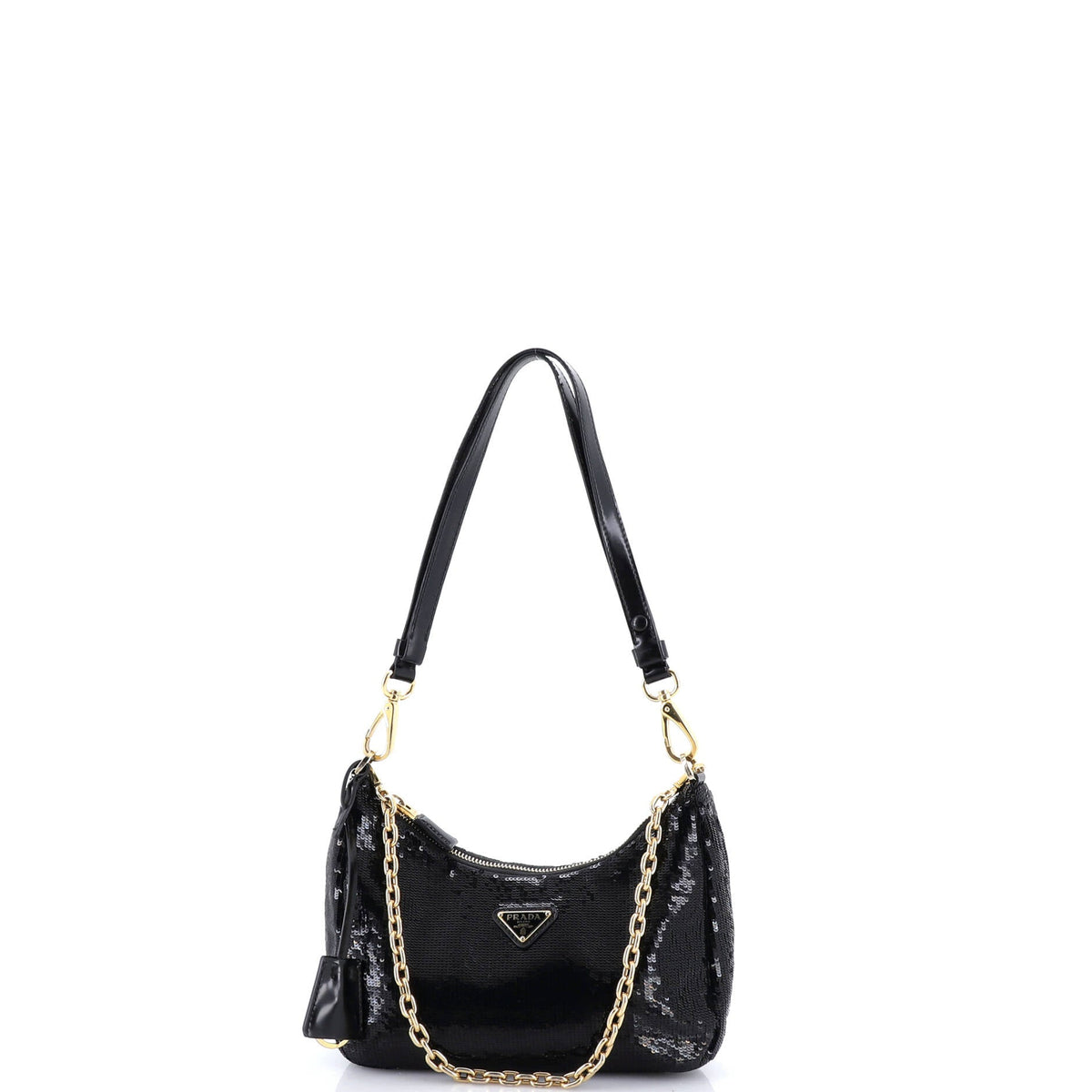 Prada PRADA Re-Edition Shoulder Bag Sequins Embellished Re-Nylon Mini