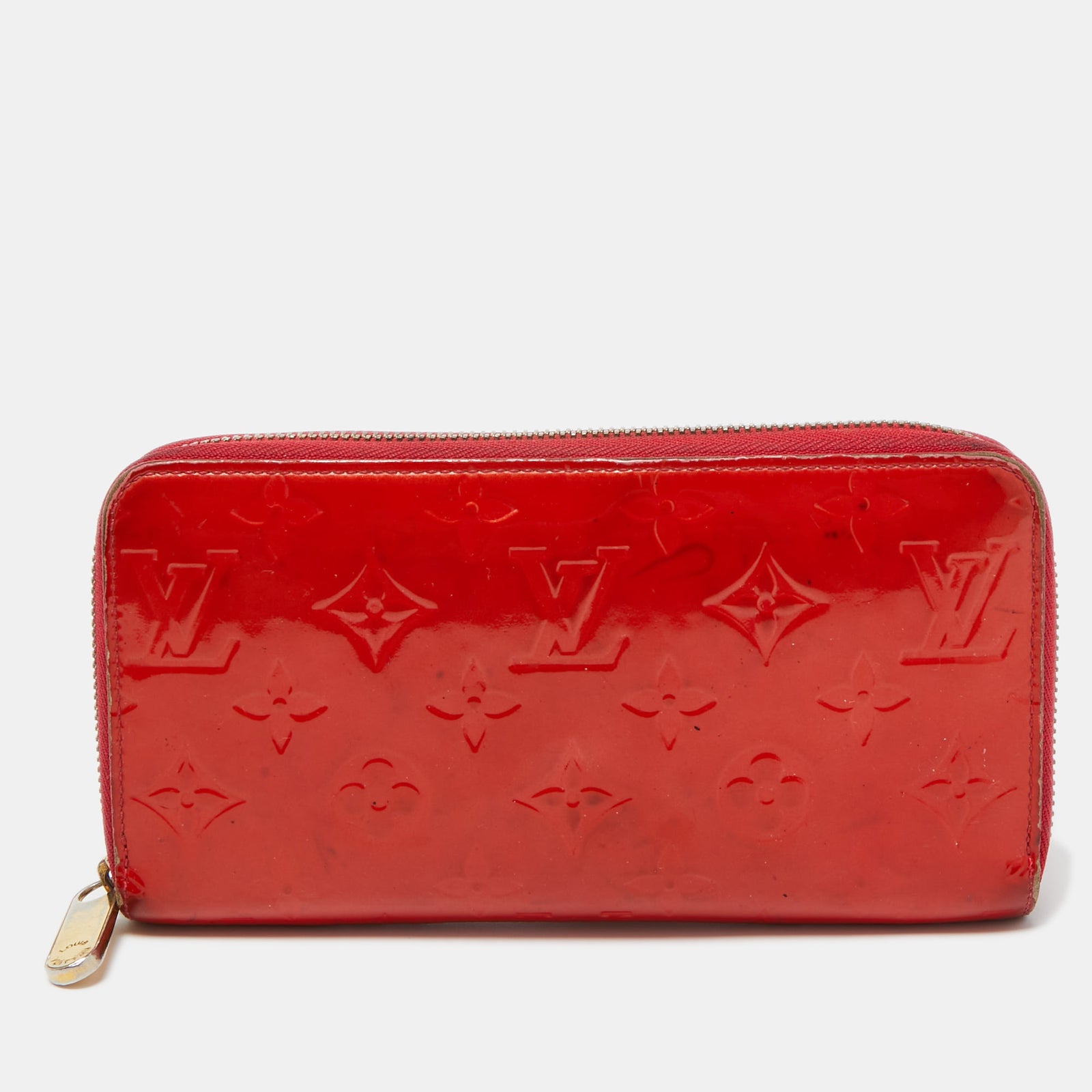 Louis Vuitton Pomme D'amour Monogramm Vernis Zippy Geldbörse