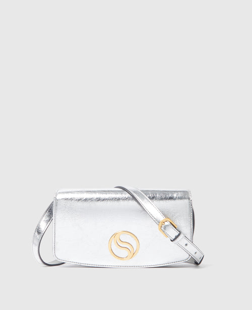 S-Wave Metallic Wallet-On-Chain, Woman, Silver
