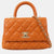 Orange Extra Mini Caviar Coco Top Handle