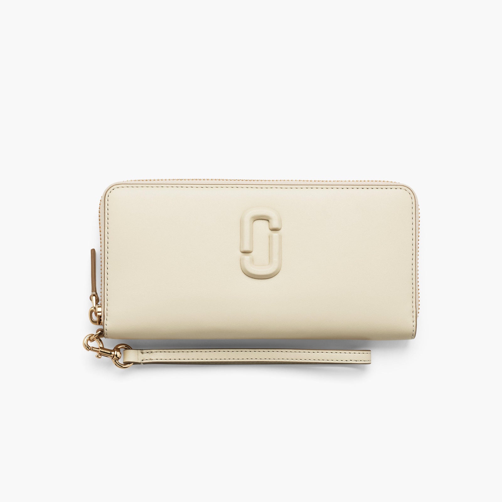 Marc Jacobs The Covered J Marc Continental Wallet in Cloud White