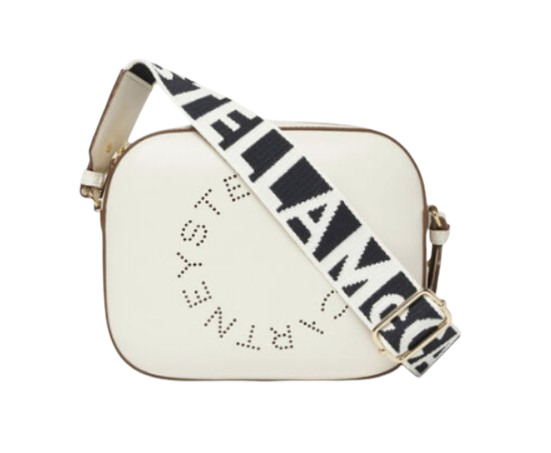 Stella Mccartney Women's Stylish Mixed-Materials Handbag in White | Size UNI | 700266W8542 Color 9000