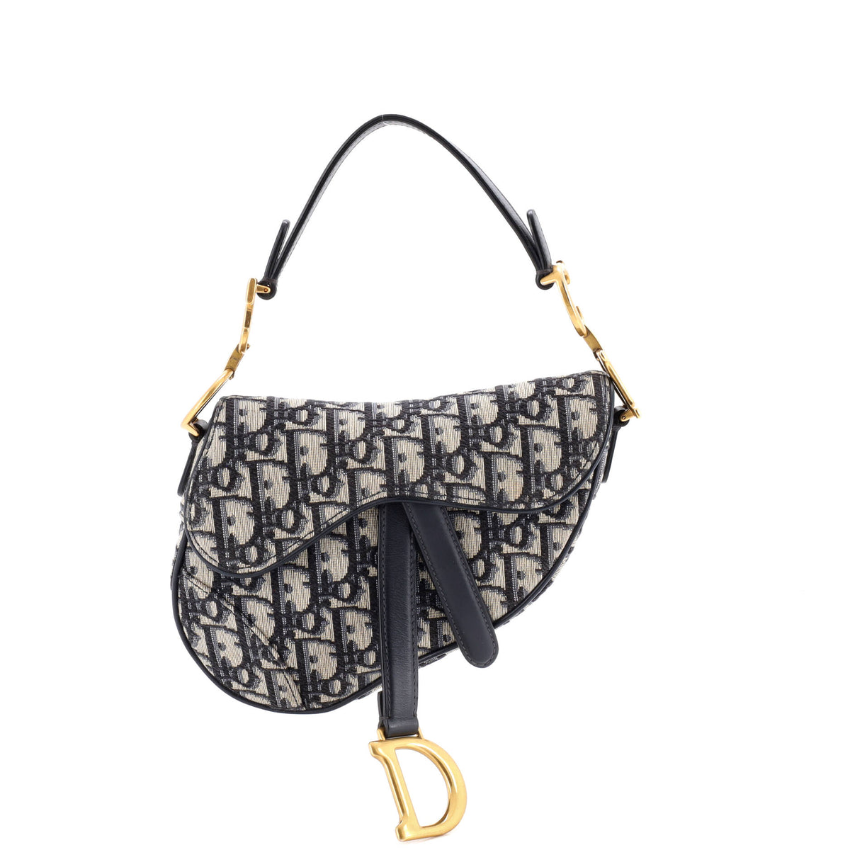 Christian Dior Saddle Handbag Oblique Canvas Mini