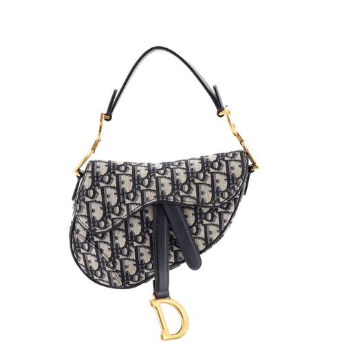 Saddle Handbag Oblique Canvas Mini