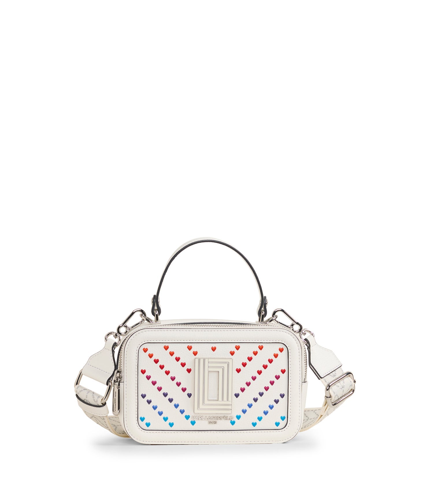 Karl Lagerfeld Paris | Women's Simone Camera Crossbody Bag | White