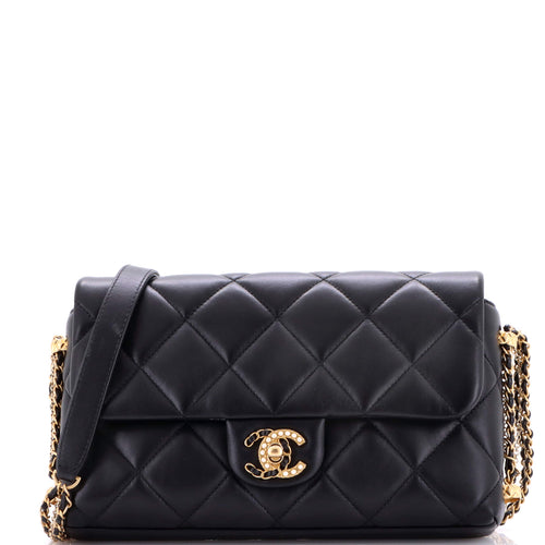 CHANEL Crush on Chains Flap Bag Quilted Lambskin Medium