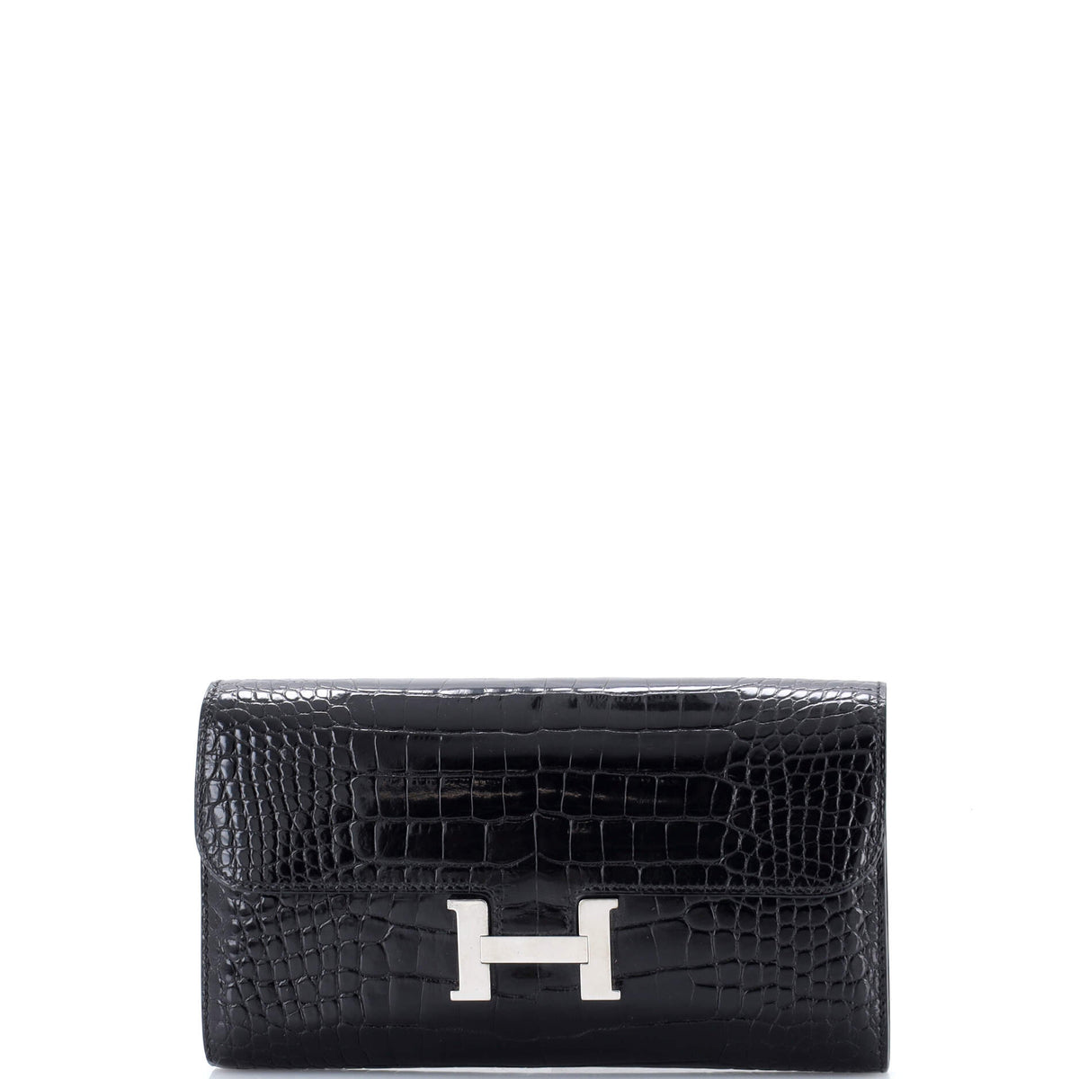 Herm?s Constance Wallet Alligator Long