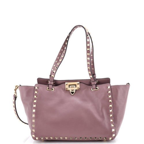 VALENTINO GARAVANI Rockstud Tote Soft Leather Small