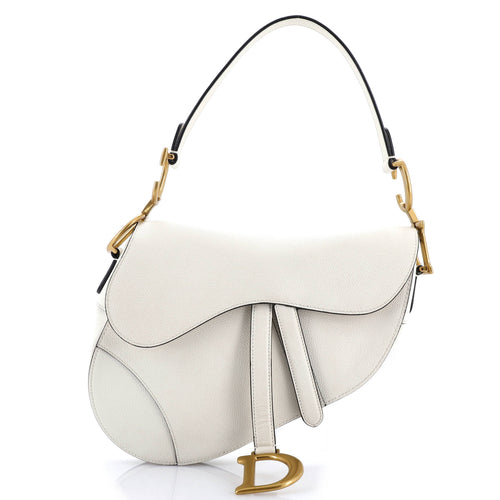 Saddle Handbag Leather Medium