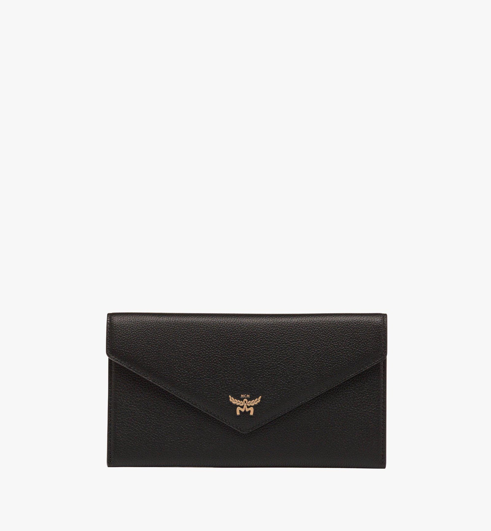 MCM Himmel Continental Pouch In Embossed Leather