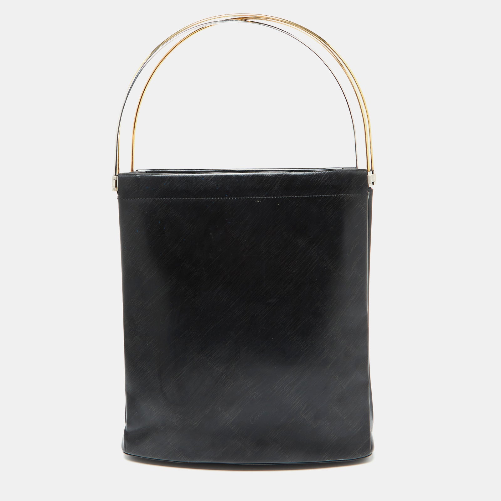 Cartier Black Leather Trinity Bag