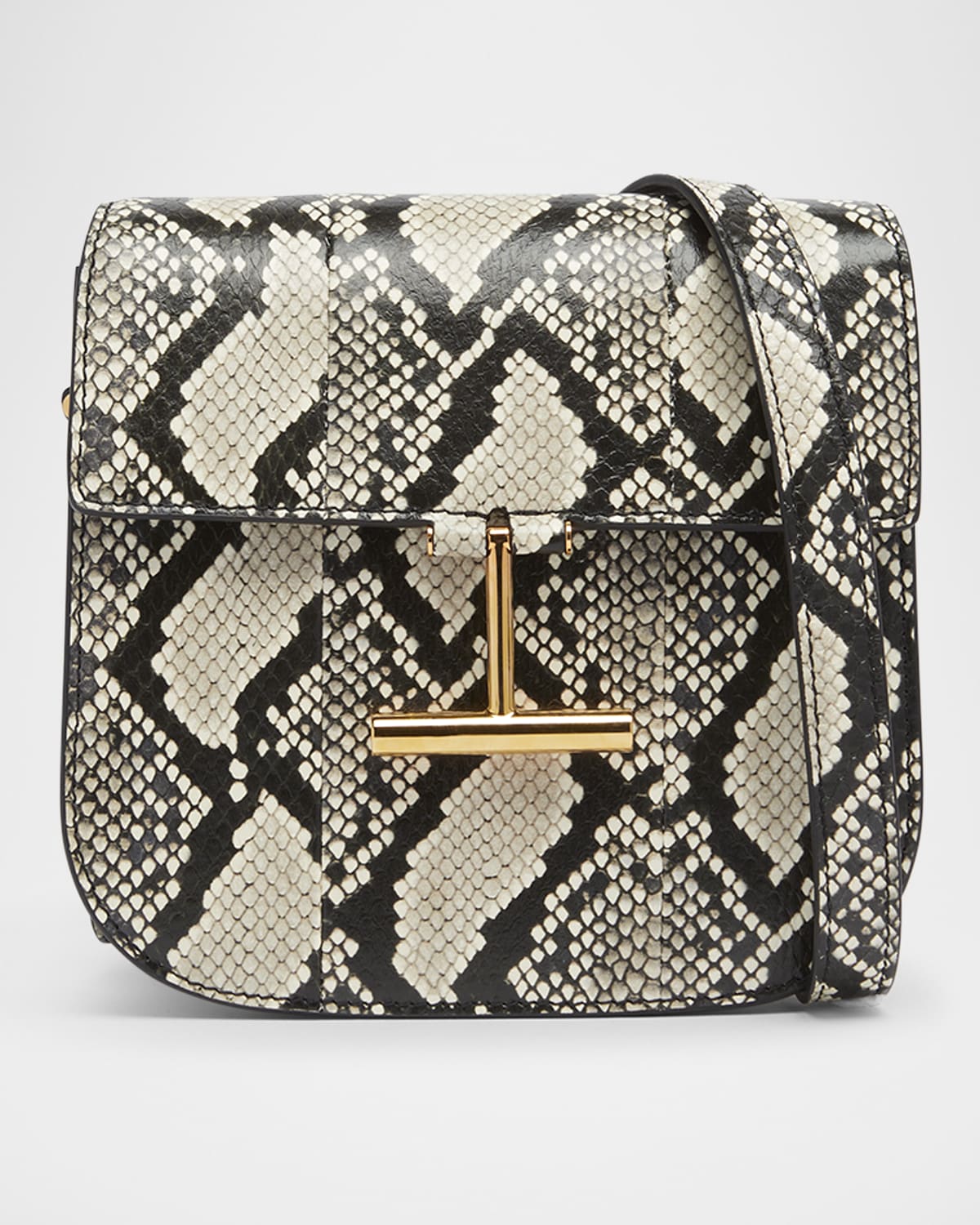 Tom Ford Tara Mini Crossbody Bag in Python-Printed Leather