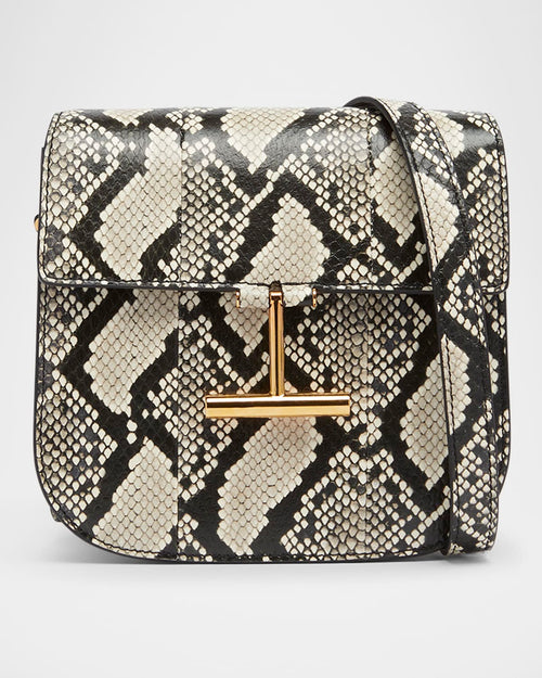 Tara Mini Crossbody Bag in Python-Printed Leather