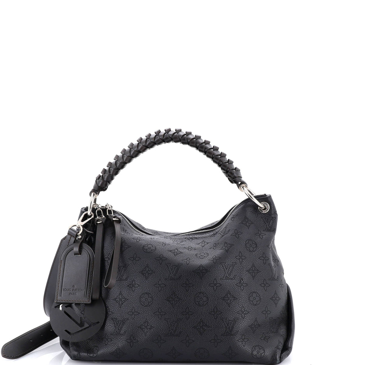 Louis Vuitton Braided Handle Beaubourg Hobo Mahina Leather MM