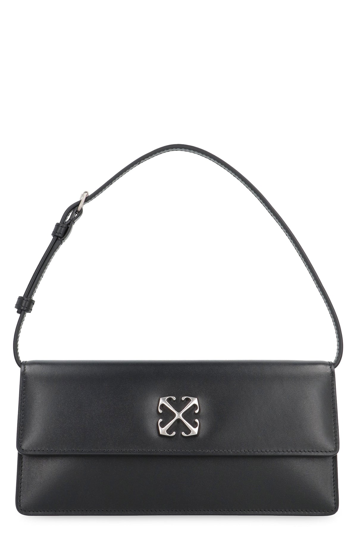 Off-White Women's Jitney 1.0 Shoulder Bag in Blacksil | OWNN172C99LEA001