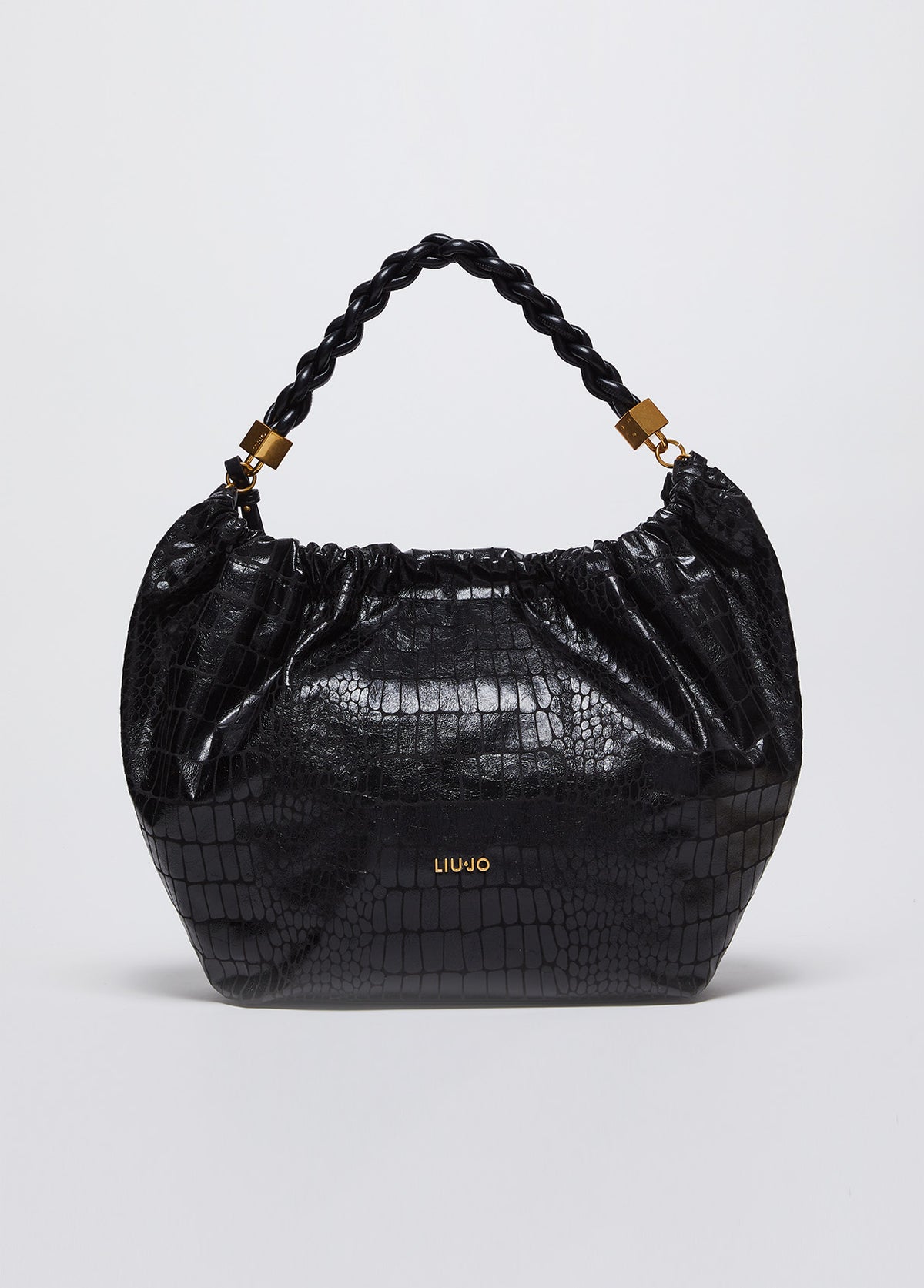 Liujo Liu Jo Sac Hobo Grand Format Avec Imprim?? Croco