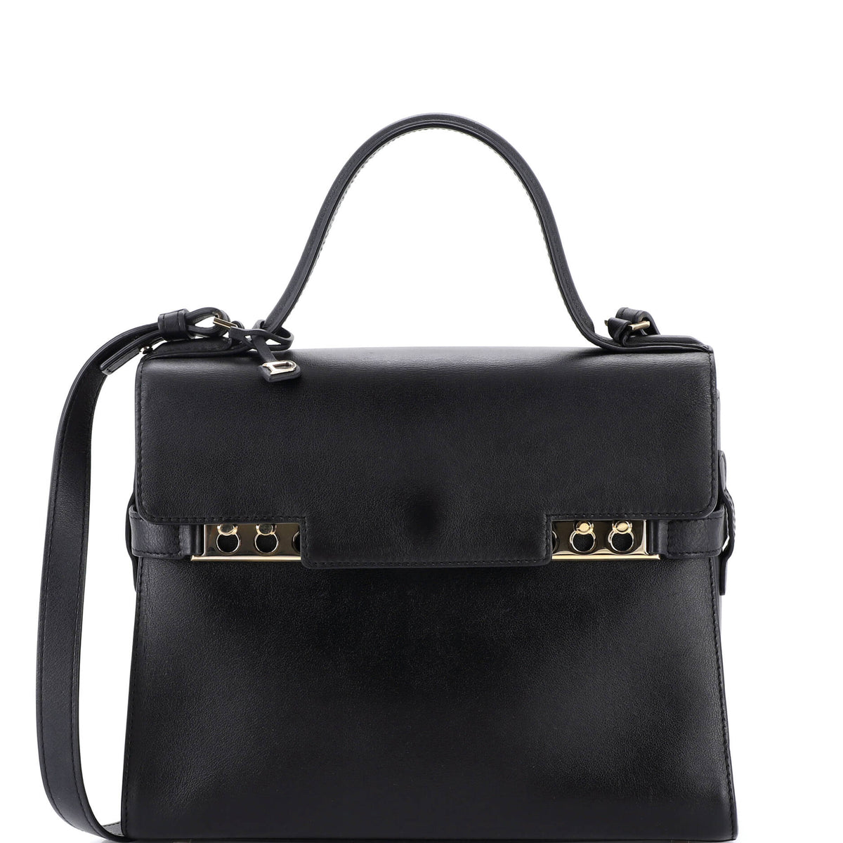Delvaux Tempete Top Handle Bag Leather MM